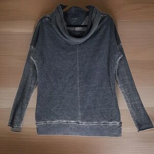 Calvin‎ Klein Performance Cowl Neck Pullover Sweatshirt Gray Burnout Thermal...